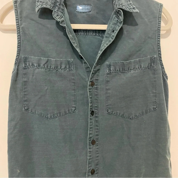 Mother Dark Green Tie Waist Romper Small (lightly flawed) - Picture 3 of 14